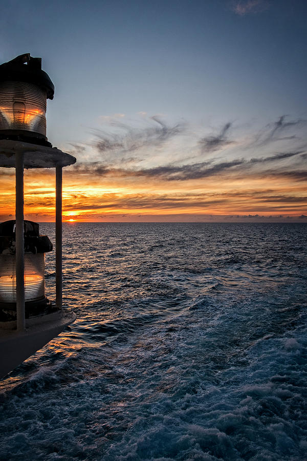Dusk at Sea Photograph by Catherine Reading