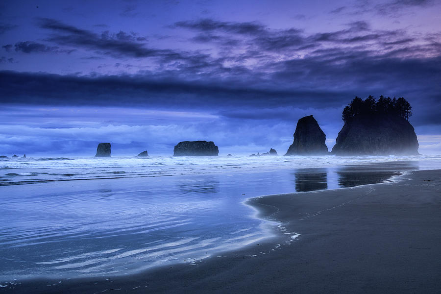 Dusk at Second Beach Photograph by Spencer McDonald