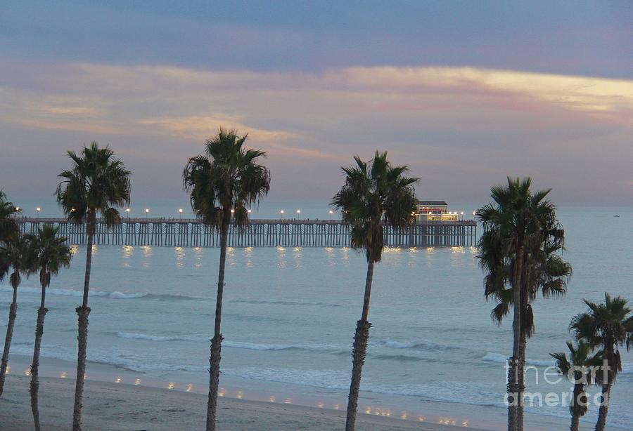 Dusk at the Pier Photograph by Suzanne Oesterling