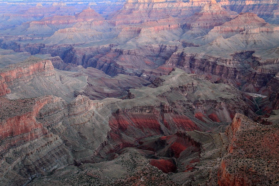 Grand Canyon National Park Photograph - Dusk colors at Grand Canyon by Pierre Leclerc Photography