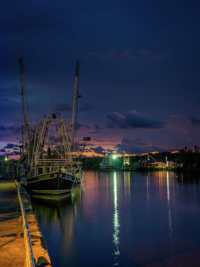 Dusk Colors in the Bayou Photograph by Brad Boland