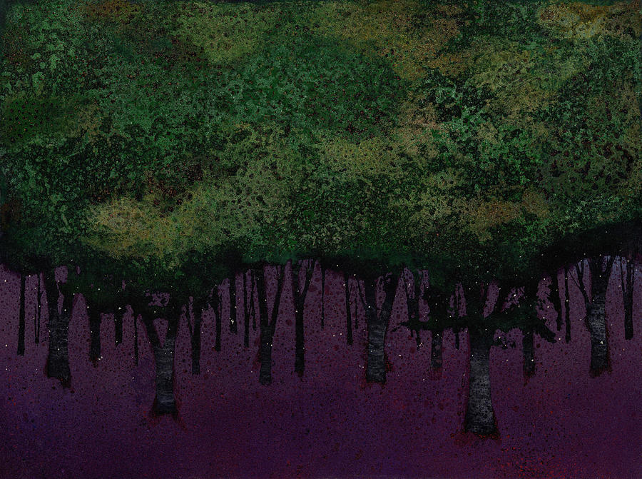 Dusk Copse Painting by Fred Chuang