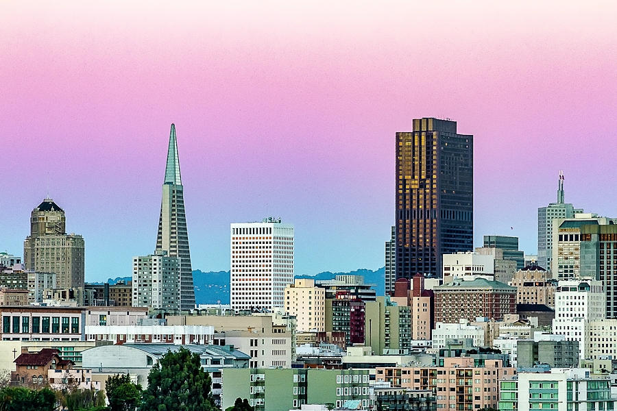 Dusk in San Francisco Photograph by Bill Gallagher