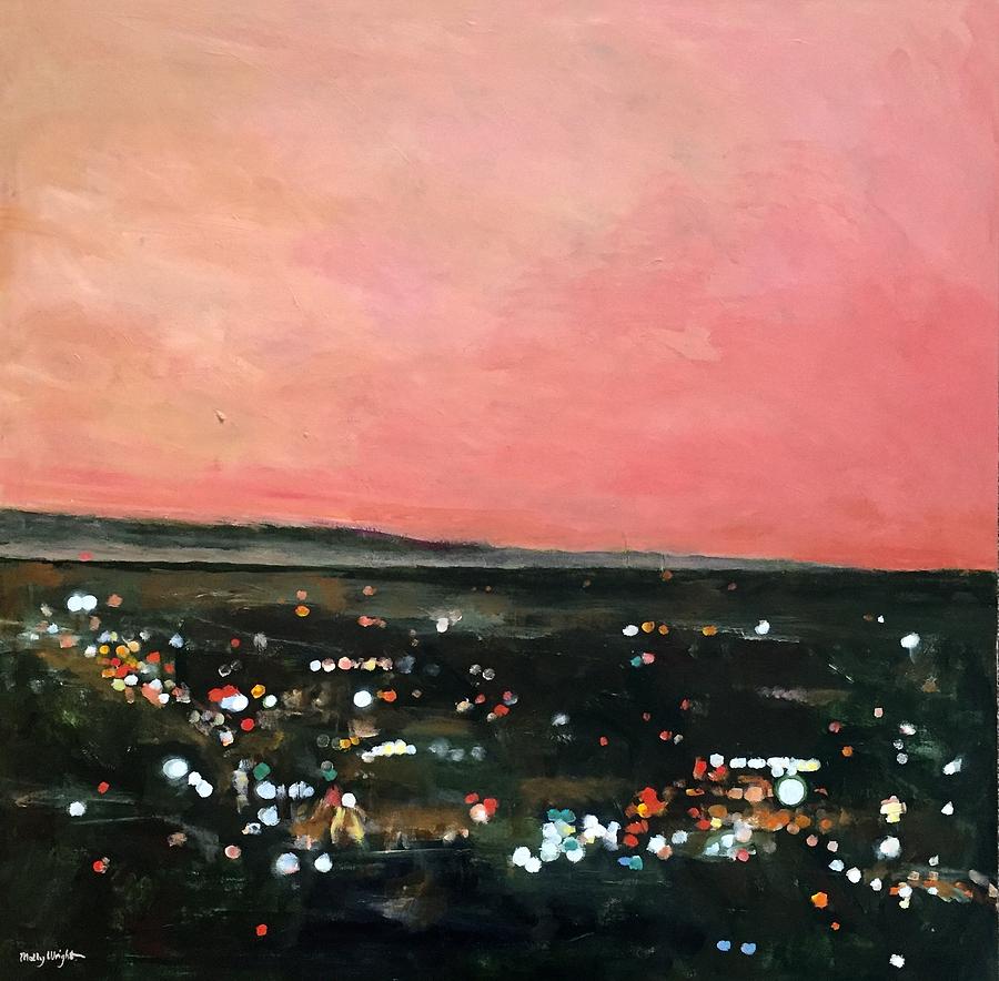 Landscape Painting - Dusk in the Valley by Molly Wright