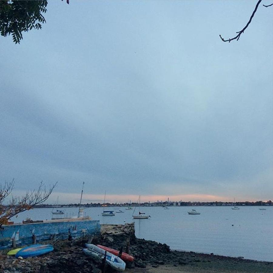 Boat Photograph - #dusk #magichour #cityisland #bronx by Hunter and Co Designs
