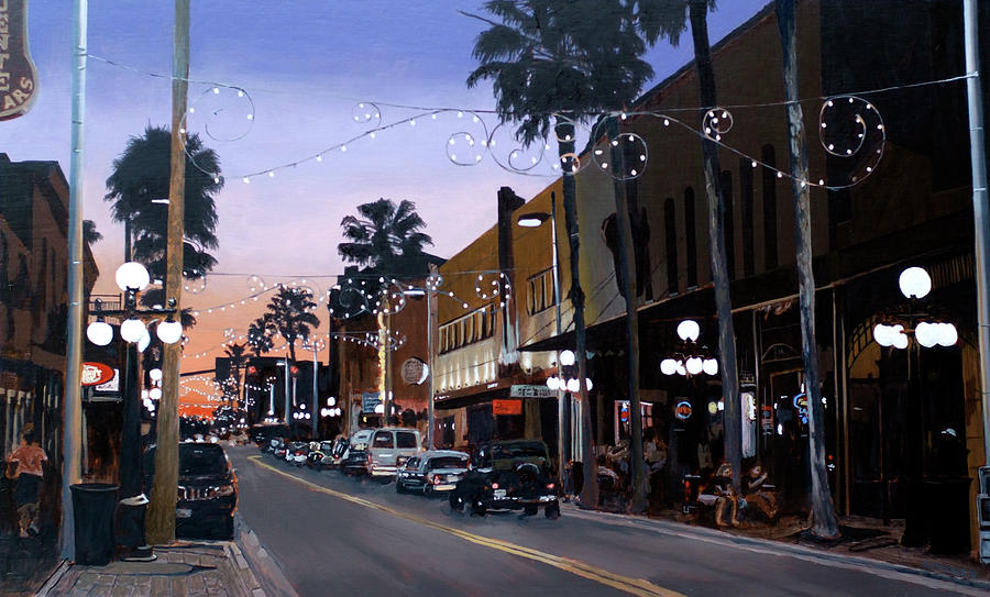 Dusk on 7th Avenue Painting by Craig Morris