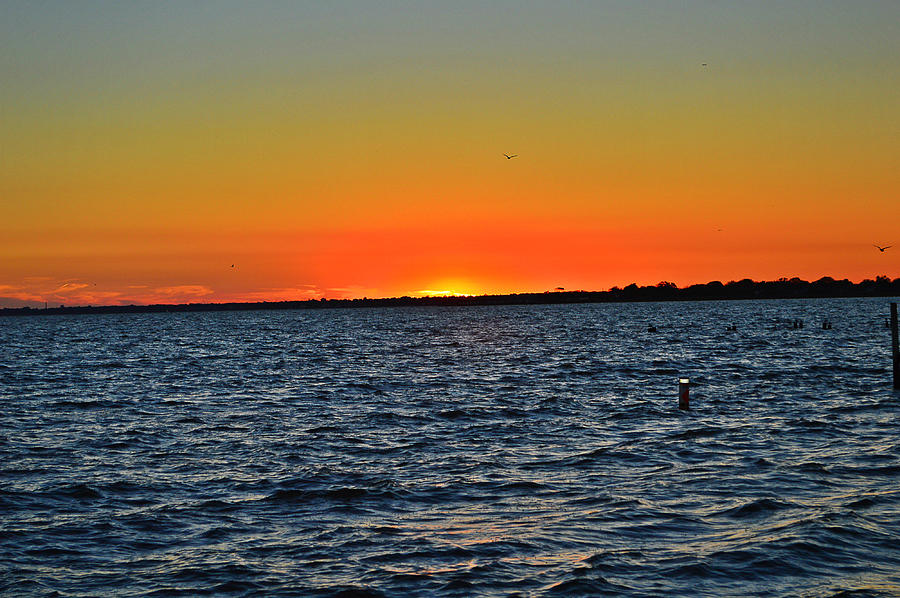 Dusk on Great South Bay Photograph by Stacie Siemsen