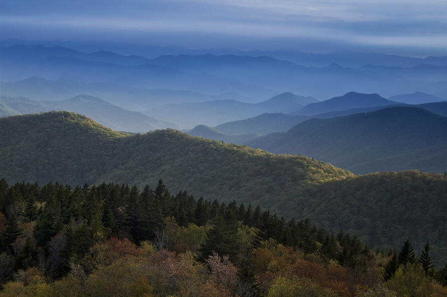 Dusk on the Blue Ridge Parkway Photograph by Andrew Soundarajan