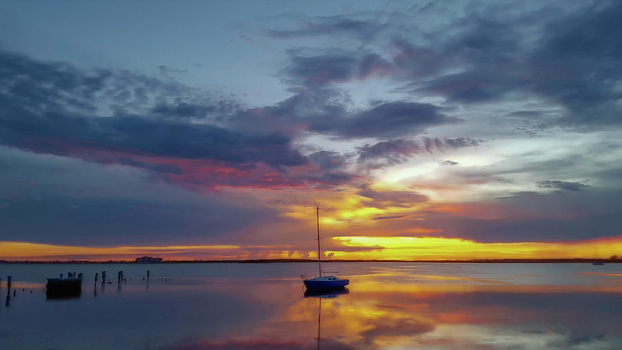 Dunedin Marina Photograph - Dusk Til Dawn by Todd Rogers Dunedin Marina Photograph - Dusk Til Dawn by Todd Rogers
