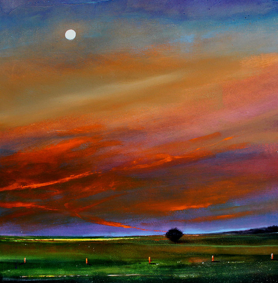 Landscape Painting - Dusk to Dawn by Toni Grote