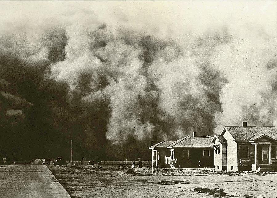 Dust bowl cloud  number two unknown photographer or location circa 1936 Photograph by David Lee Guss