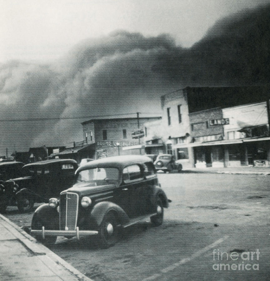 Dust Bowl Of The 1930s, Elkhart, Kansas Photograph by Science Source