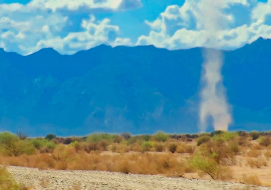 Dust Devils Dancing in the Desert Photograph by Judy Kennedy