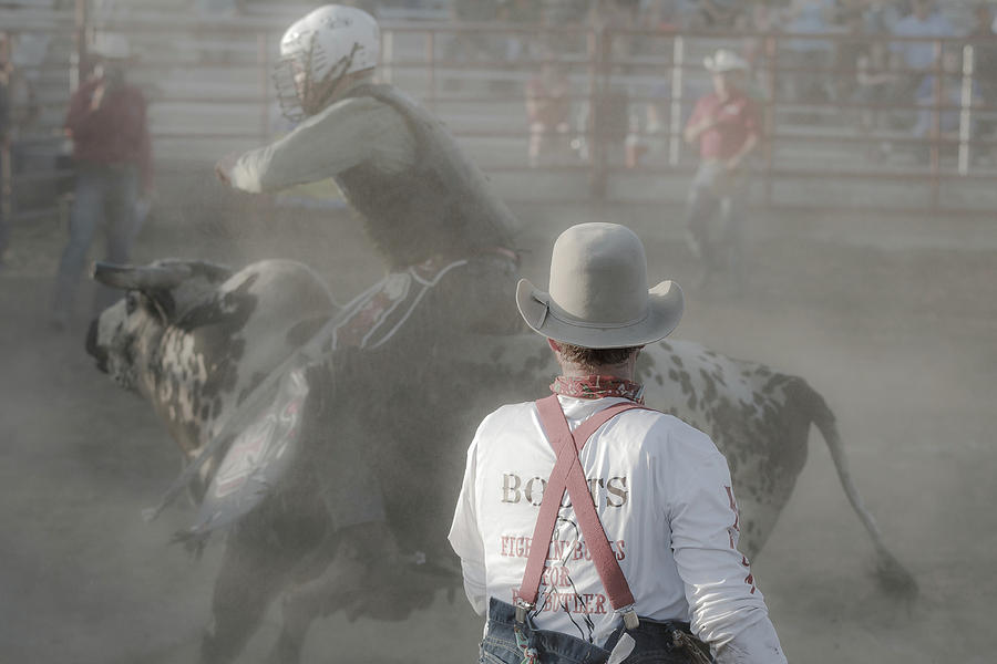 Dust Storm Bull Rider Photograph by Steven Bateson