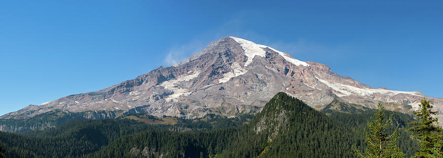 Dusty Mount Rainier Photograph by Michael Russell