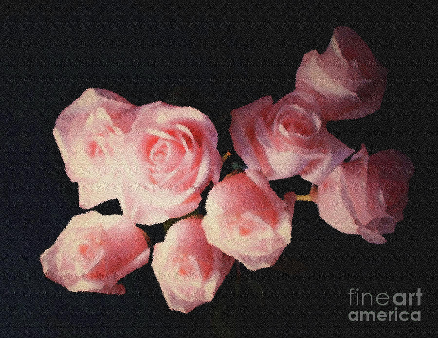 Dusty Pink Roses Photograph by Rita Brown