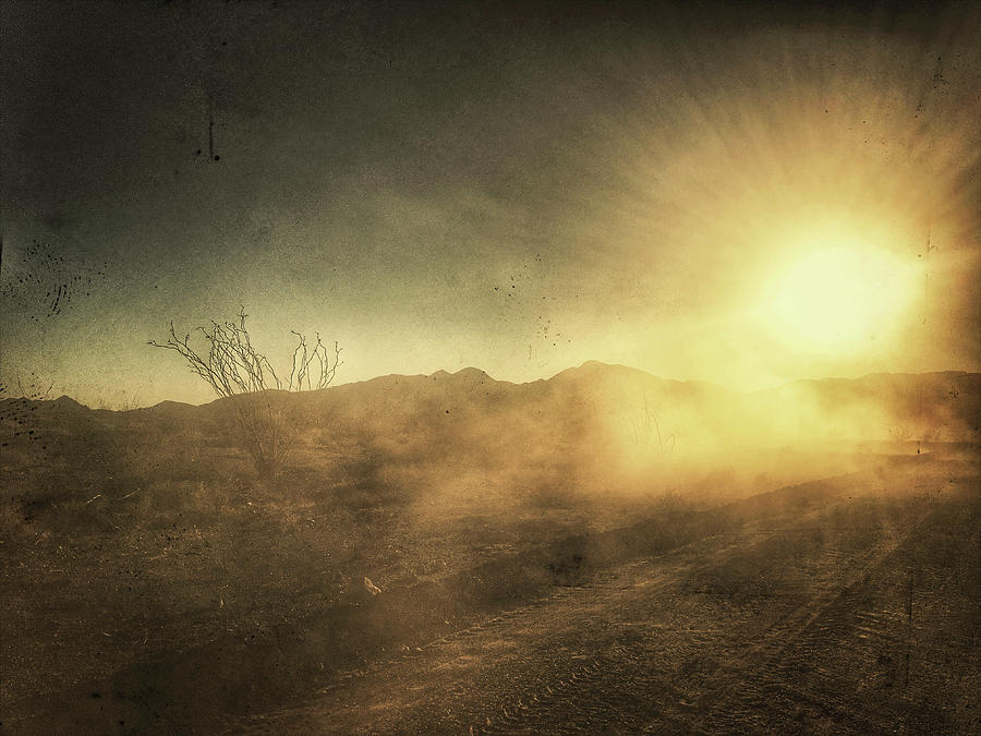 Sunset Digital Art - Dusty Road by Leena Hannonen