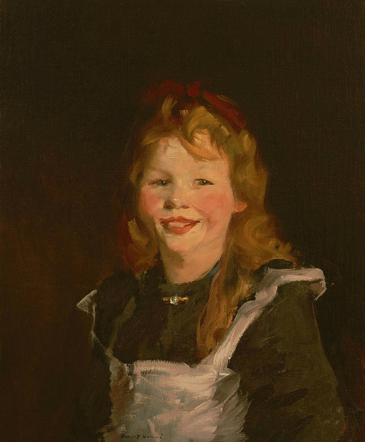 Dutch Girl Painting by Robert Henri