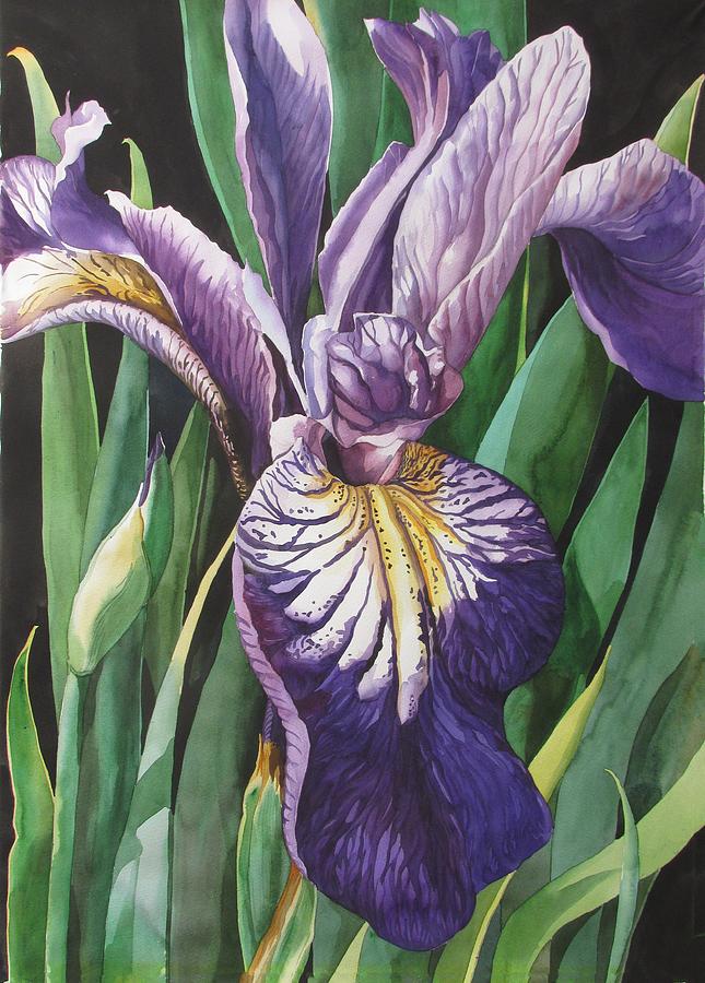 Dutch Iris Painting by Alfred Ng