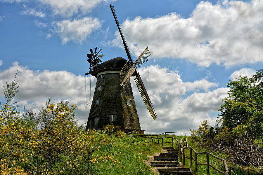 Nature Photograph - Dutch windmill by Joachim G Pinkawa