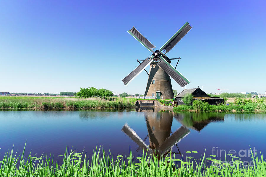 SUmmer Dutch Windmill Photograph by Anastasy Yarmolovich