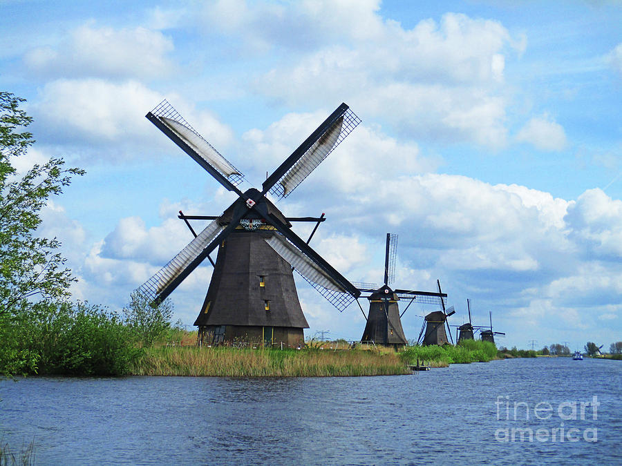 Dutch Windmills 45 Photograph by Randall Weidner