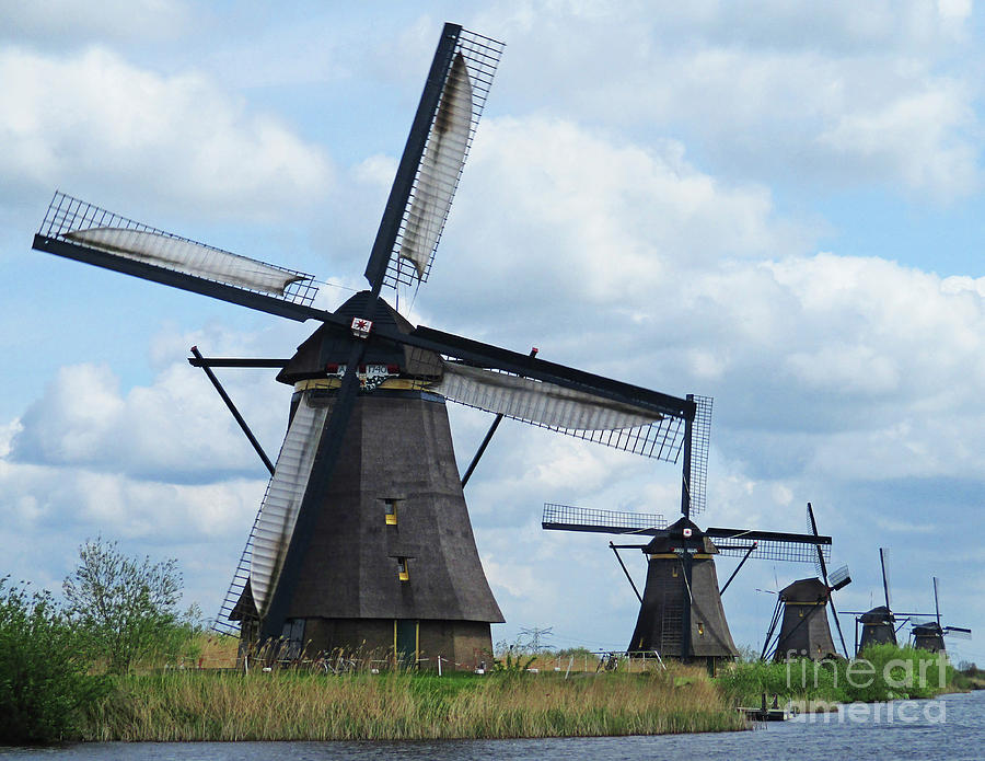Dutch Windmills 47 Photograph by Randall Weidner