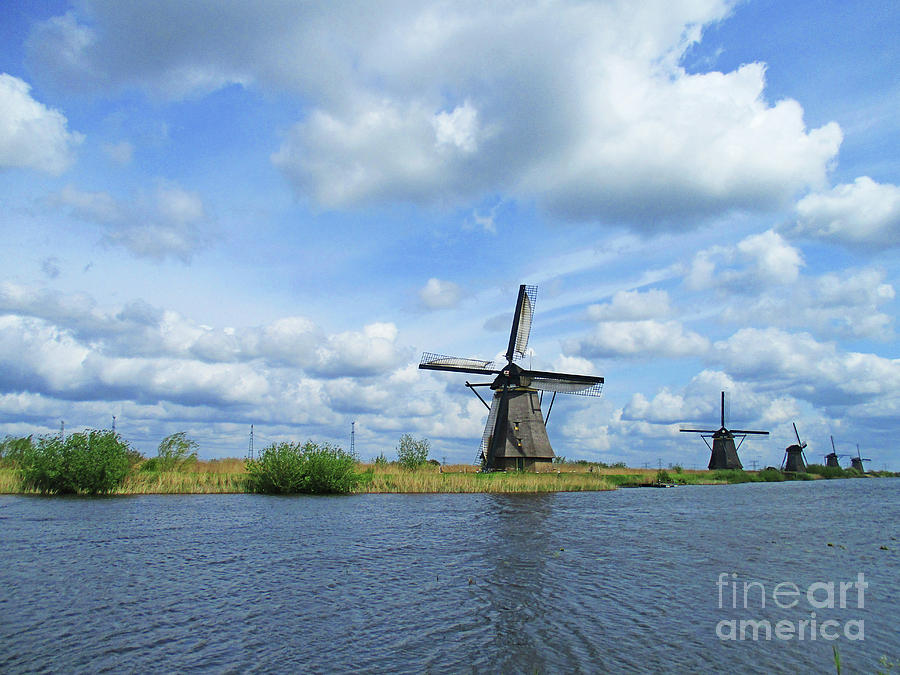 Rotterdam Photograph - Dutch Windmills 48 by Randall Weidner