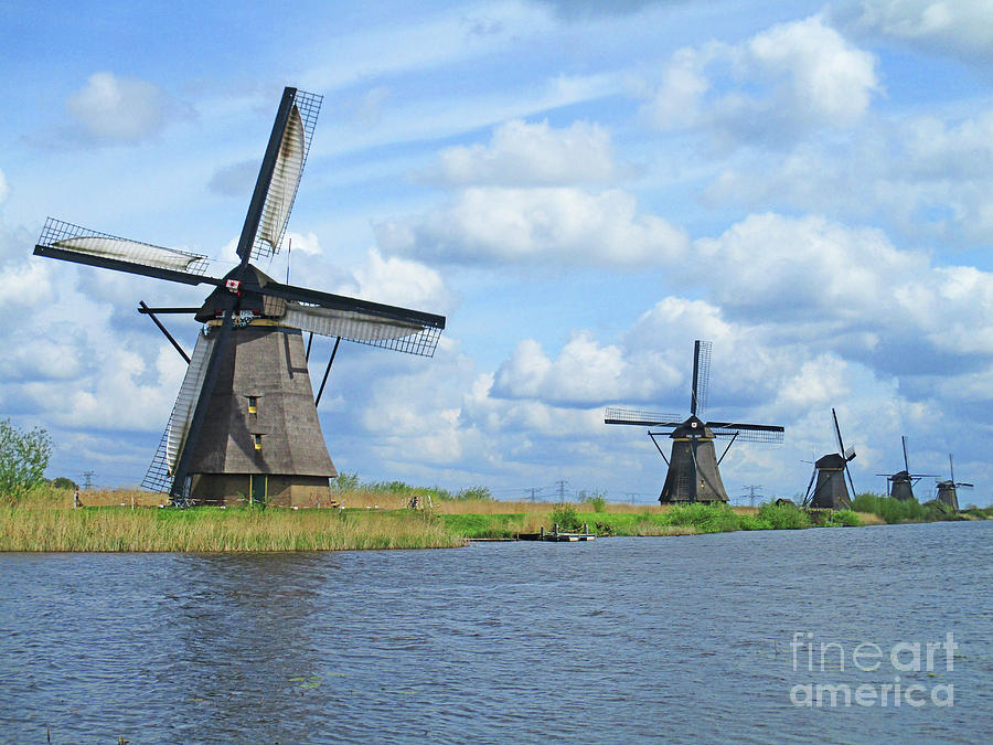 Dutch Windmills 49 Photograph by Randall Weidner