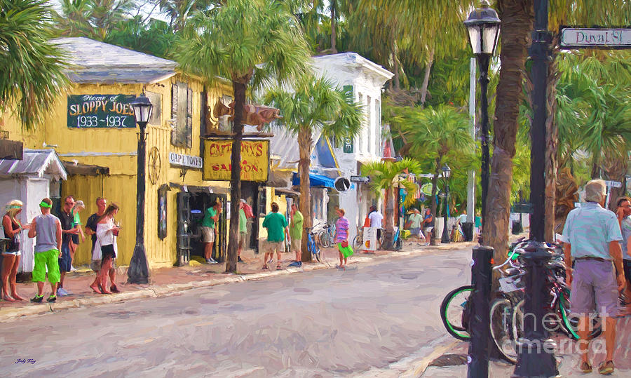 Duval Street Painting by Judy Kay