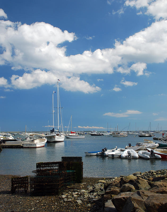 Boat Photograph - Duxbury Harbor by Mark Wiley Boat Photograph - Duxbury Harbor by Mark Wiley