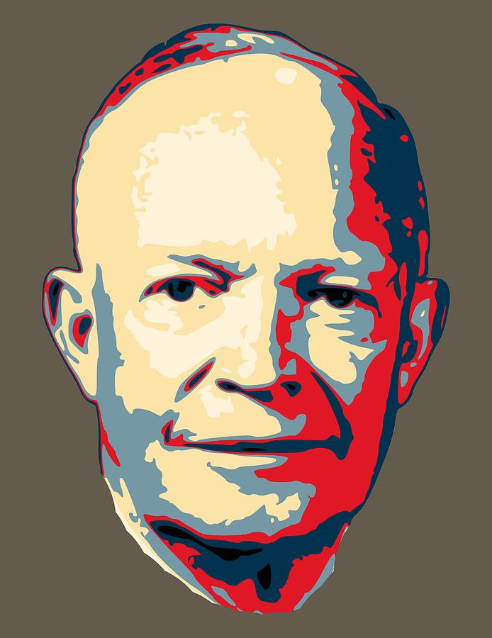 Dwight D. Eisenhower Pop Art Digital Art by Filip Schpindel Pixels