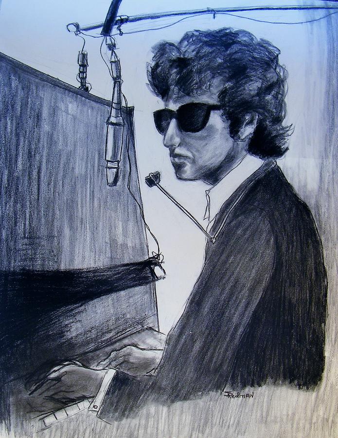 Dylan at the Piano Drawing by Judith Redman