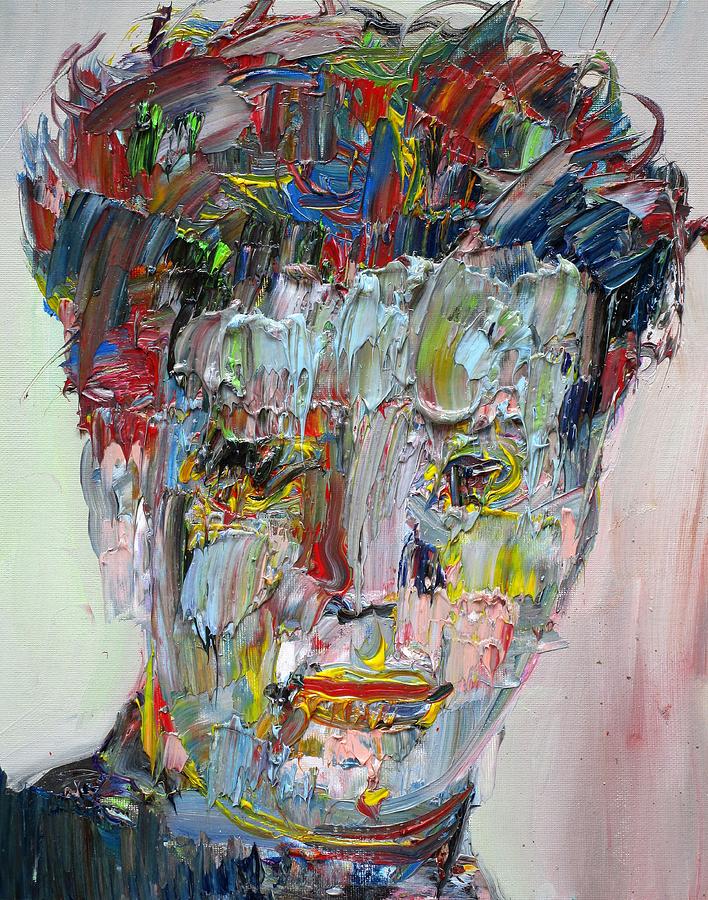 DYLAN THOMAS - oil portrait Painting by Fabrizio Cassetta