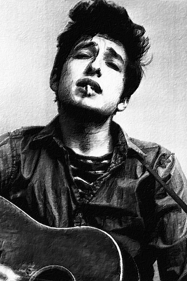 Bob Dylan Painting - Dylan by Tony Rubino