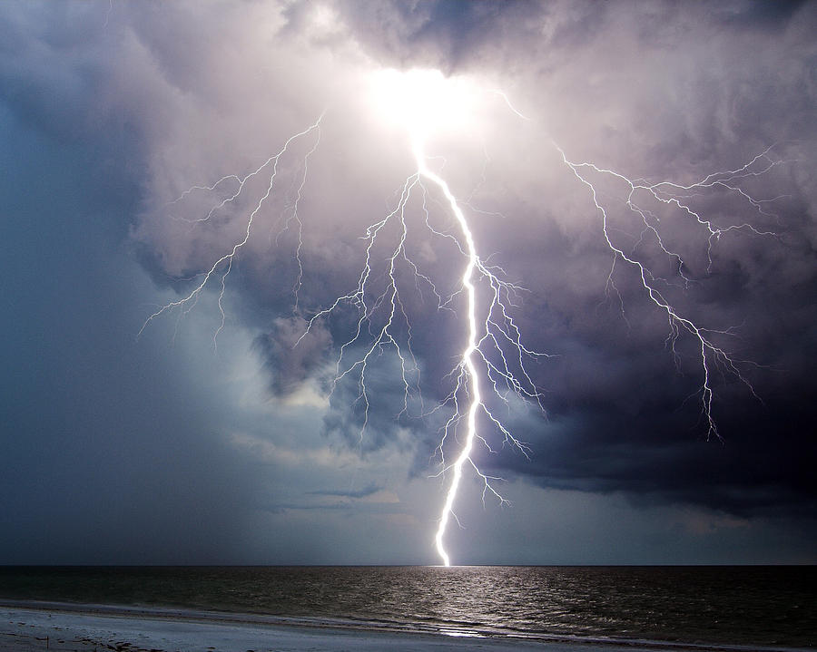 Beach Photograph - Dynamic Electricity by Dan Wells