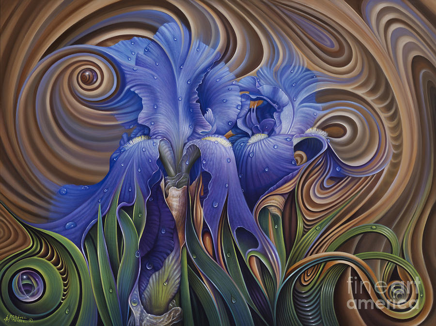 Dynamic Iris Painting by Ricardo Chavez-Mendez