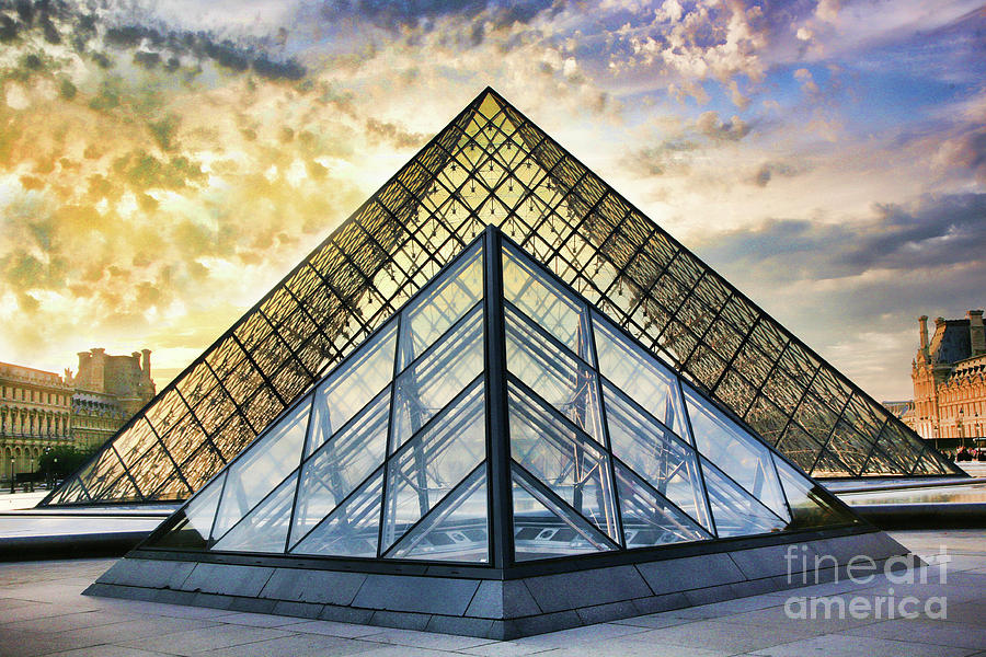 Dynamic The Louvre I Photograph by Chuck Kuhn