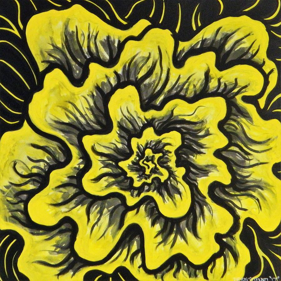 Dynamic Thought Flower #3 Painting by Bryon Stewart