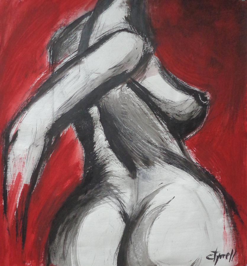 Dynamic Twist - Female Nude Painting by Carmen Tyrrell