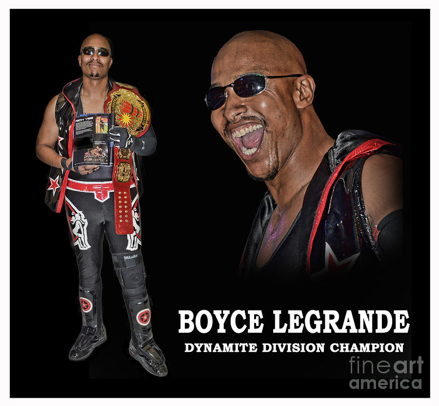 Dynamite Division Champion Pro Wrestler Boyce LeGrande   Photograph by Jim Fitzpatrick