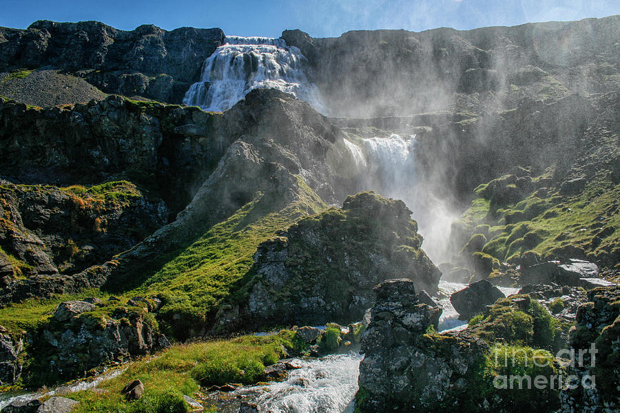 Dynjandi waterfall  Photograph by Patricia Hofmeester