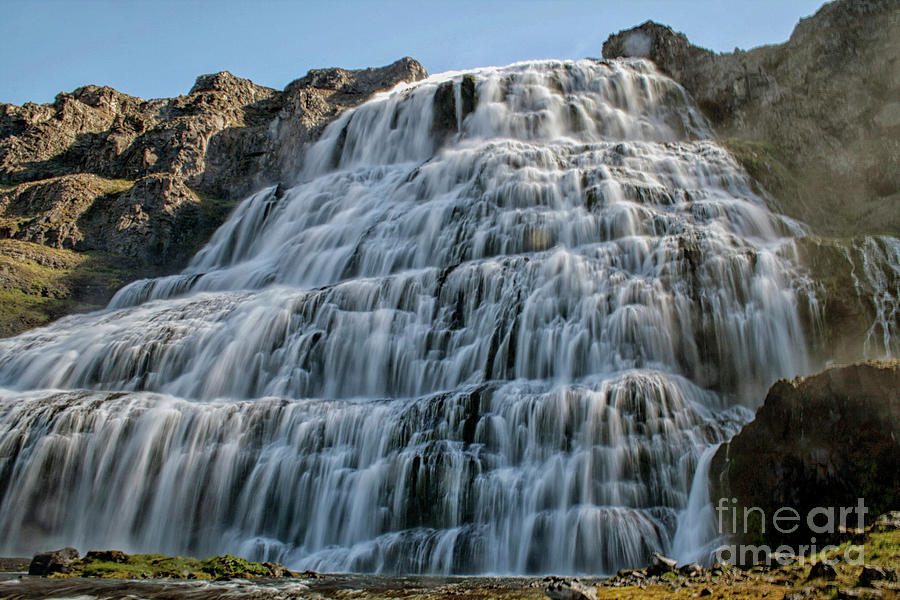 Iceland Dynjandi waterfall  Photograph by Patricia Hofmeester
