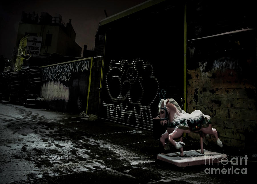 Horse Photograph - Dystopian Playground 1 by James Aiken