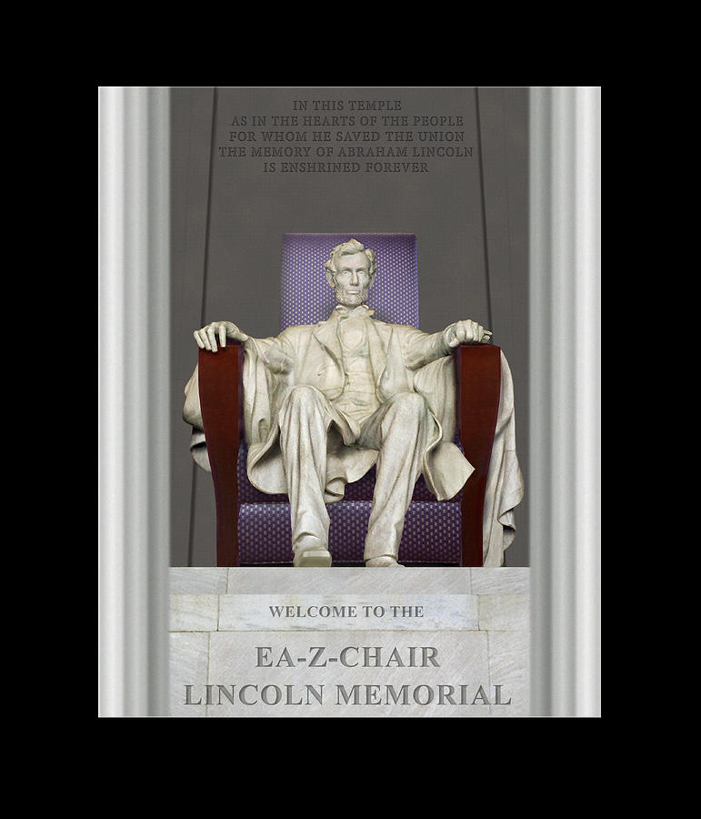 Lincoln Memorial Photograph - Ea-Z-Chair Lincoln Memorial by Mike McGlothlen