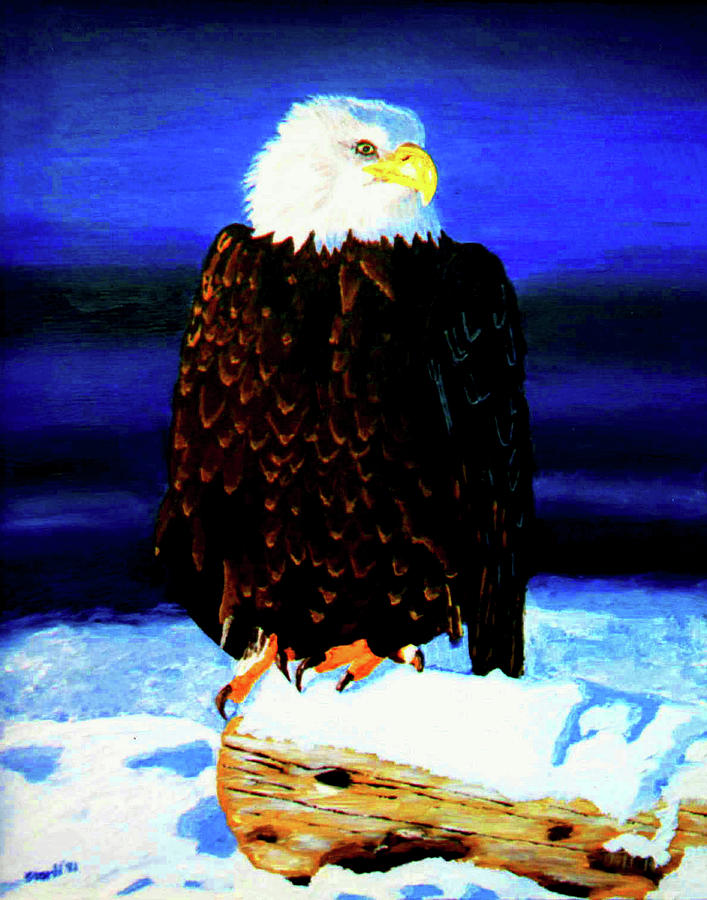 Bird Painting - Eagel by Stan Hamilton