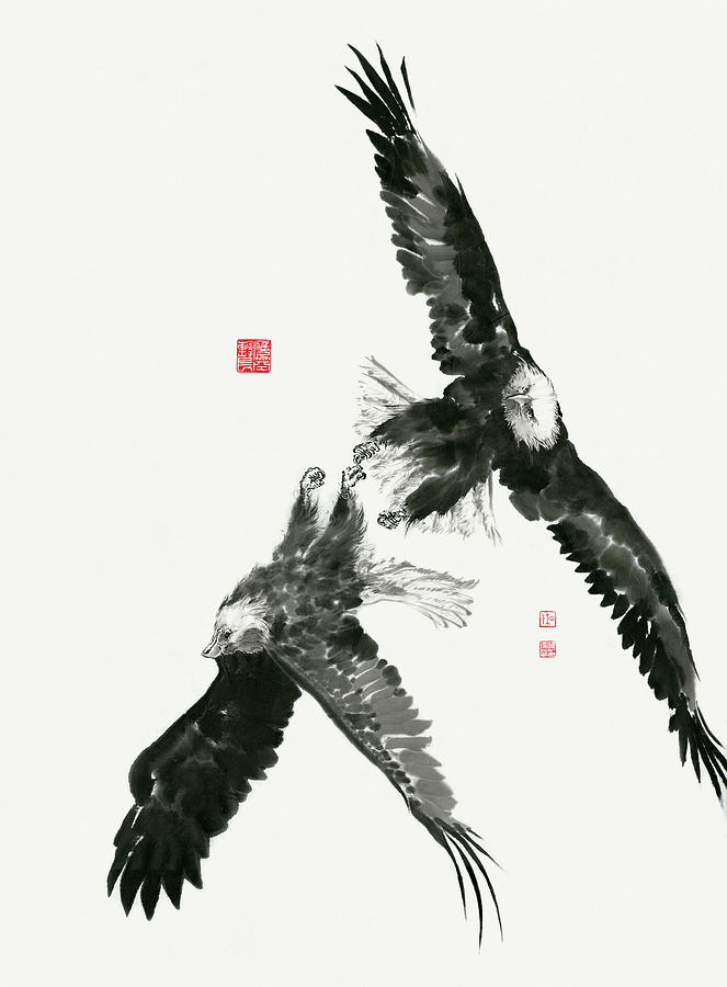 Eagle - 57 Painting by River Han
