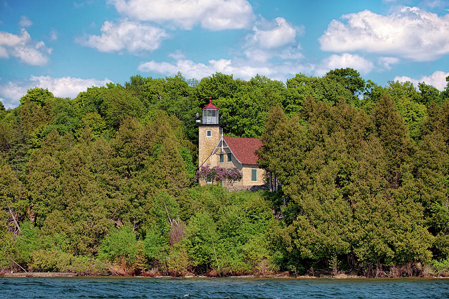 Eagle Bluff Light Photograph by Susan Rissi Tregoning
