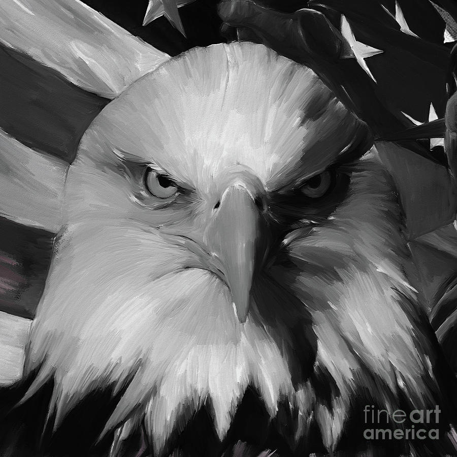 Statue Of Liberty Painting - Eagle Eye 004 by Gull G