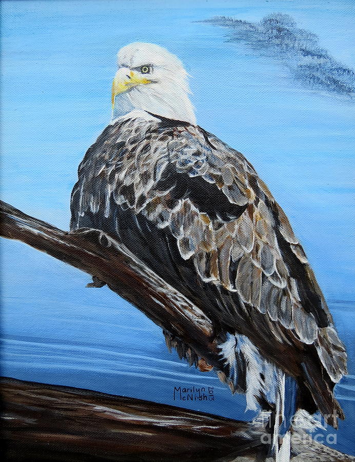 Eagle Eye Painting by Marilyn McNish